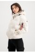 Téli kabát ALPHA INDUSTRIES Wmn Hooded Logo Puffer White