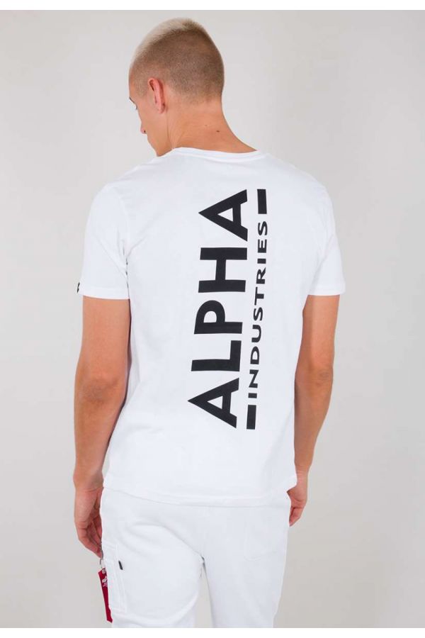 Trikó ALPHA INDUSTRIES Backprint white