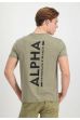 Trikó ALPHA INDUSTRIES Backprint khaki