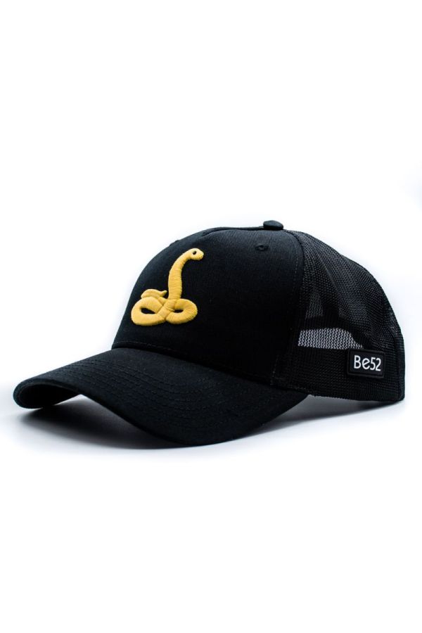 Sapka BE52 Snake Cap Premium black/yellow