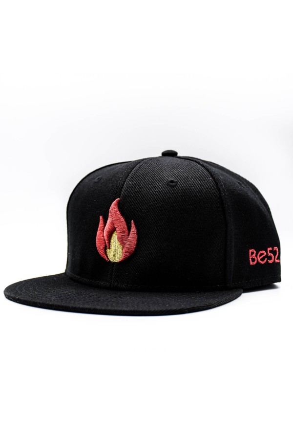 Sapka BE52 Snapback Flame black