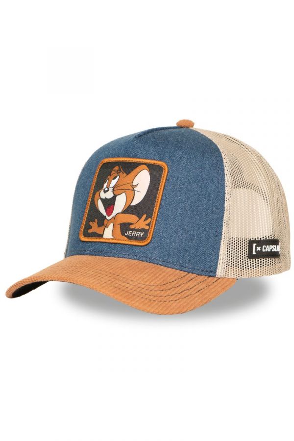 Sapka CAPSLAB Tom and Jerry denim blue