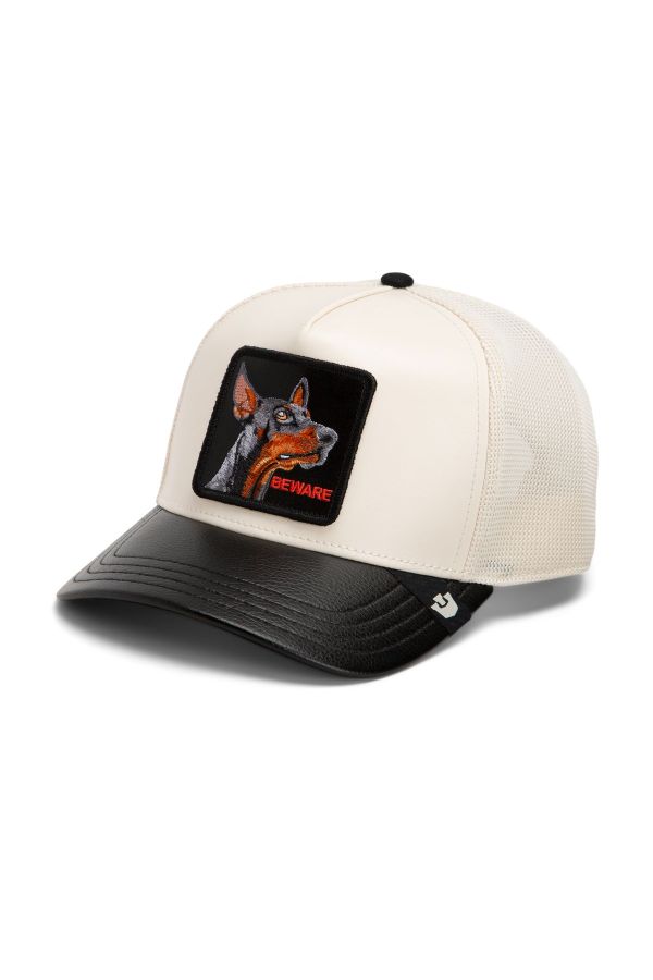 Sapka GOORIN BROS. Faux Leather Doberman cream