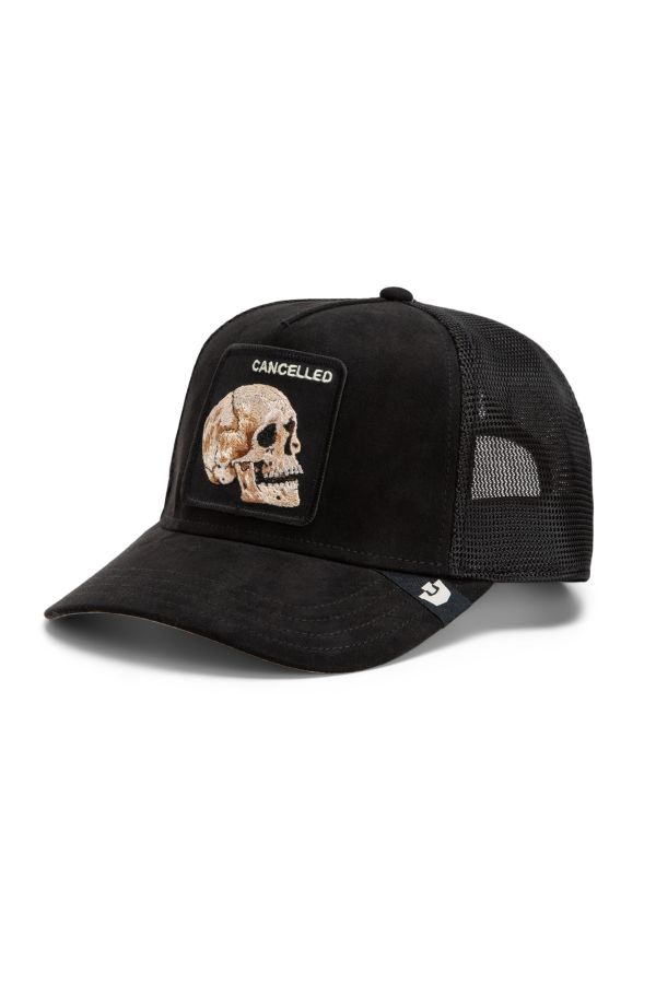 Sapka GOORIN BROS. Suede Cancelled Skull black