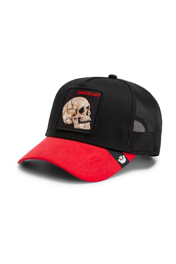 Sapka GOORIN BROS. Suede Cancelled Skull black