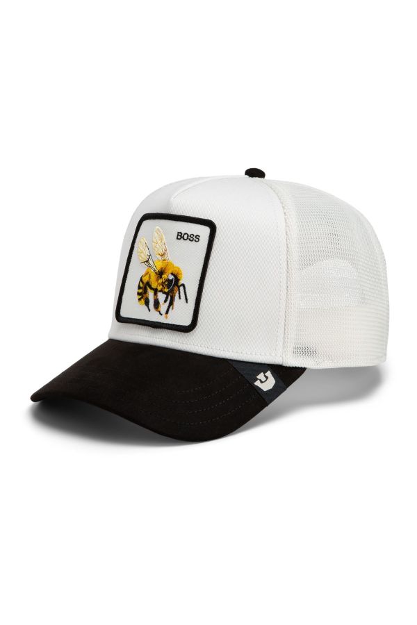 Sapka GOORIN BROS. Suede Boss Bee white