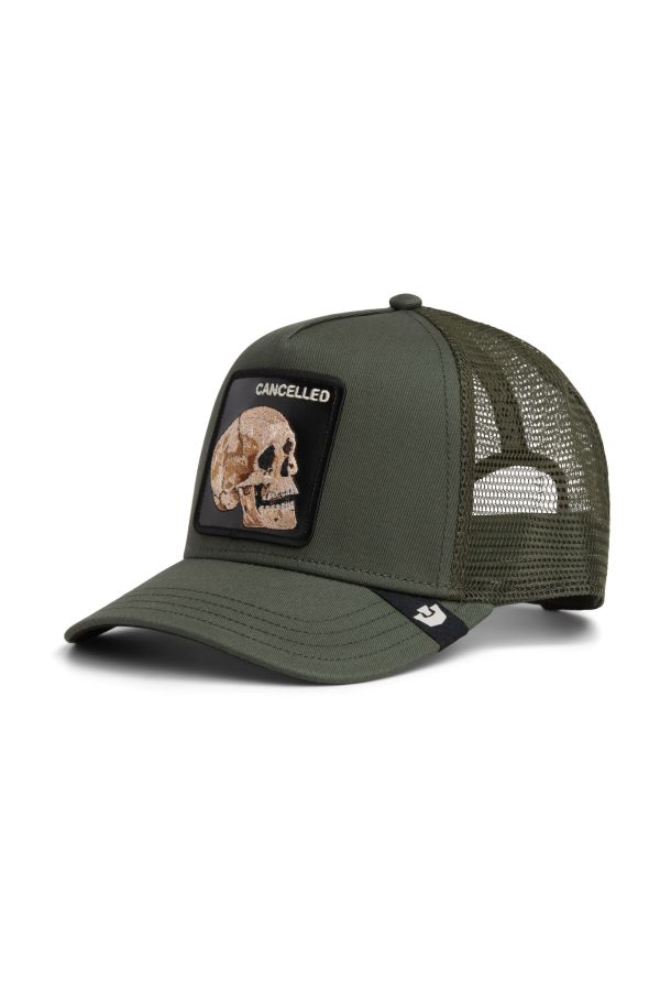Sapka GOORIN BROS. Cancelled Skull green
