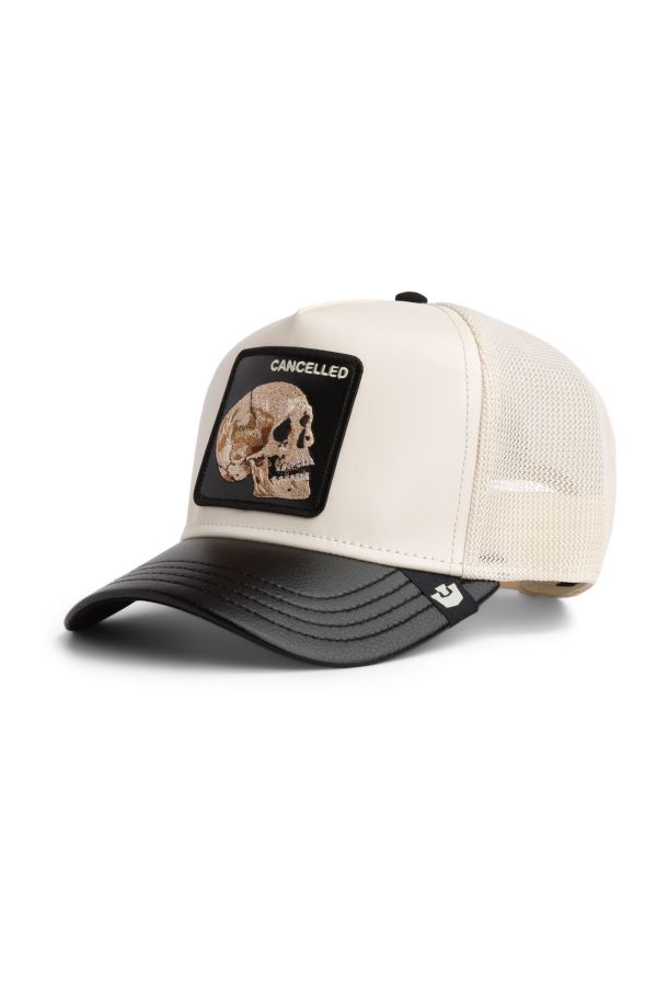 Sapka GOORIN BROS. Leather Skull beige