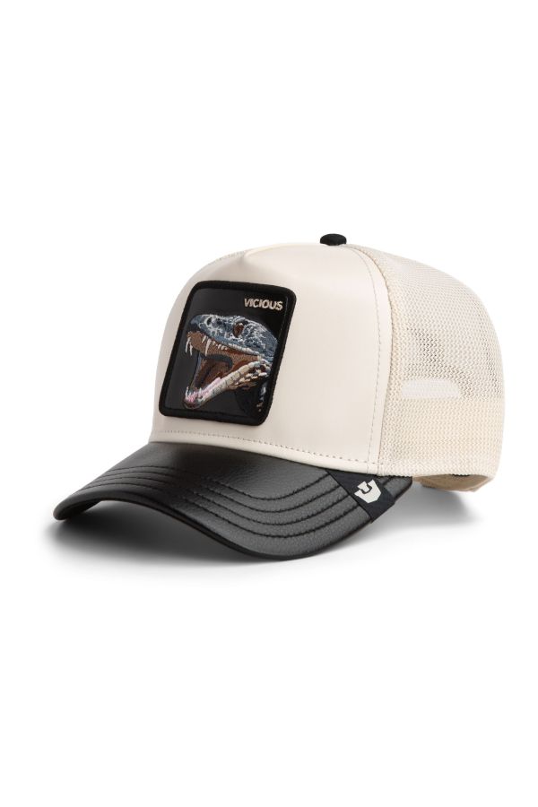 Sapka GOORIN BROS. Leather Snake beige