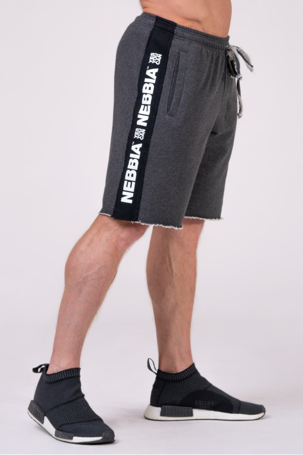 Rövid nadrág NEBBIA Essential Shorts grey