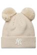 Téli sapka NEW ERA Knit Double Pom beige
