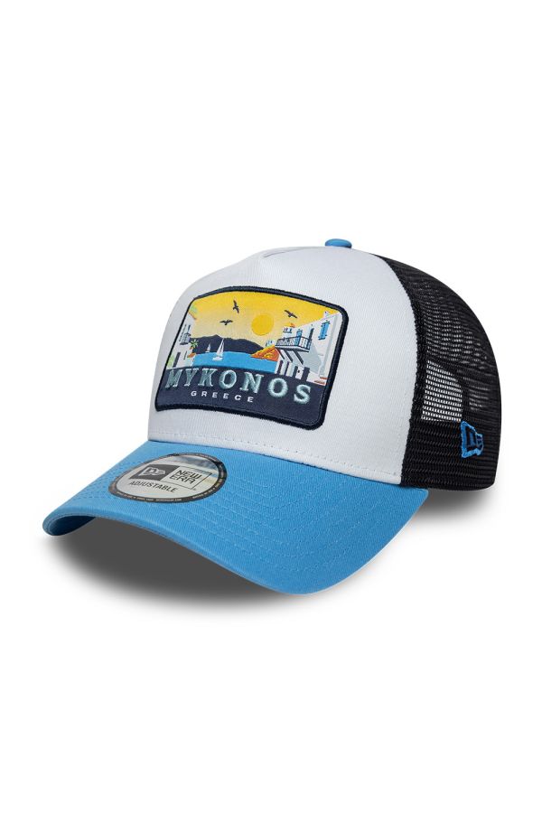 Sapka NEW ERA 9FORTY Af Mykonos white