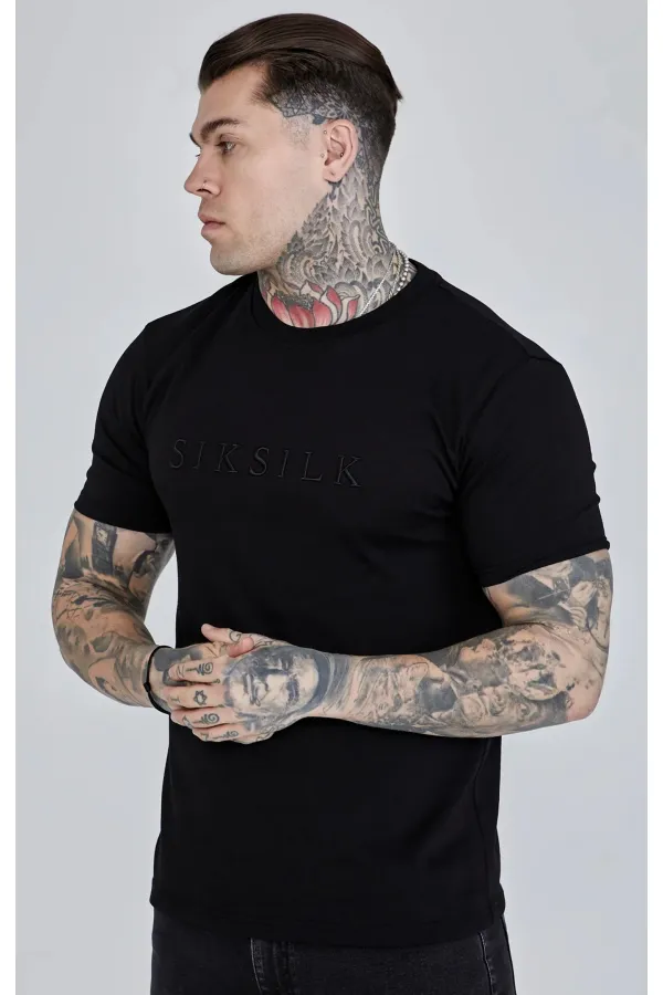 Trikó SIKSILK Logo T-shirt black