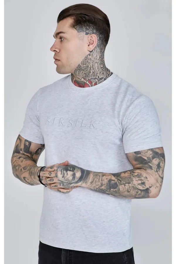 Trikó SIKSILK Logo T-shirt grey