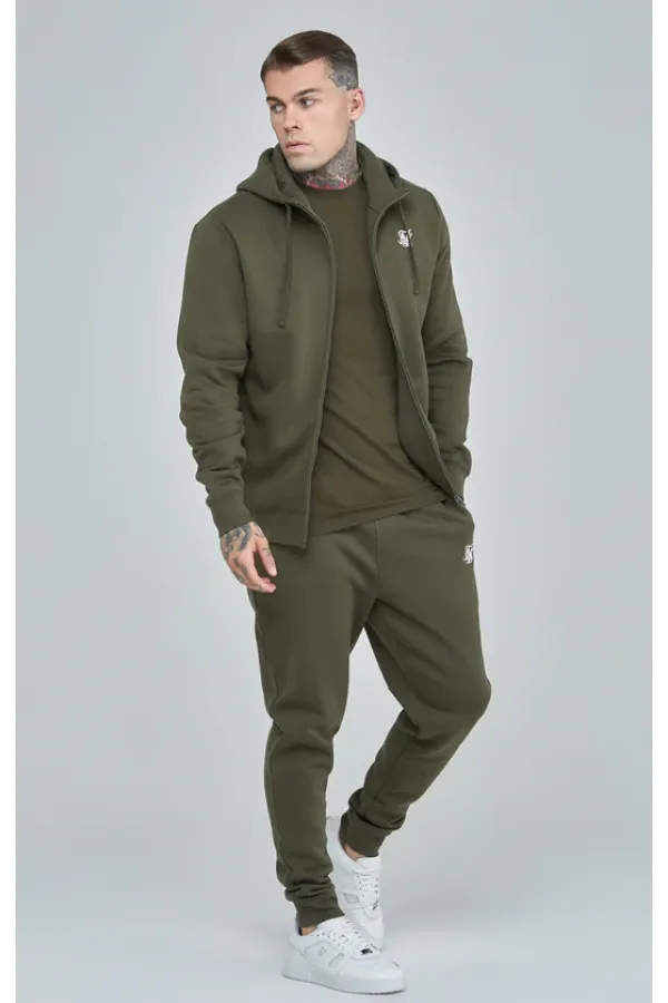 Melegítő szett SIKSILK Core Zip Khaki