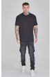 Trikó SIKSILK Oversized T-shirt black