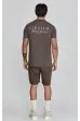 Trikó SIKSILK Graphic Tshirt brown