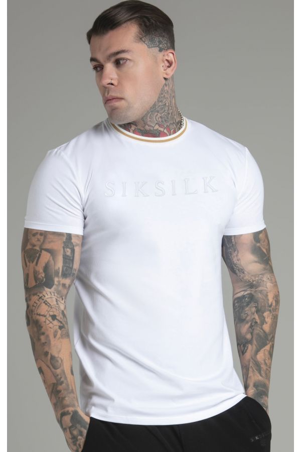 Trikó SIKSILK Logo T-shirt white