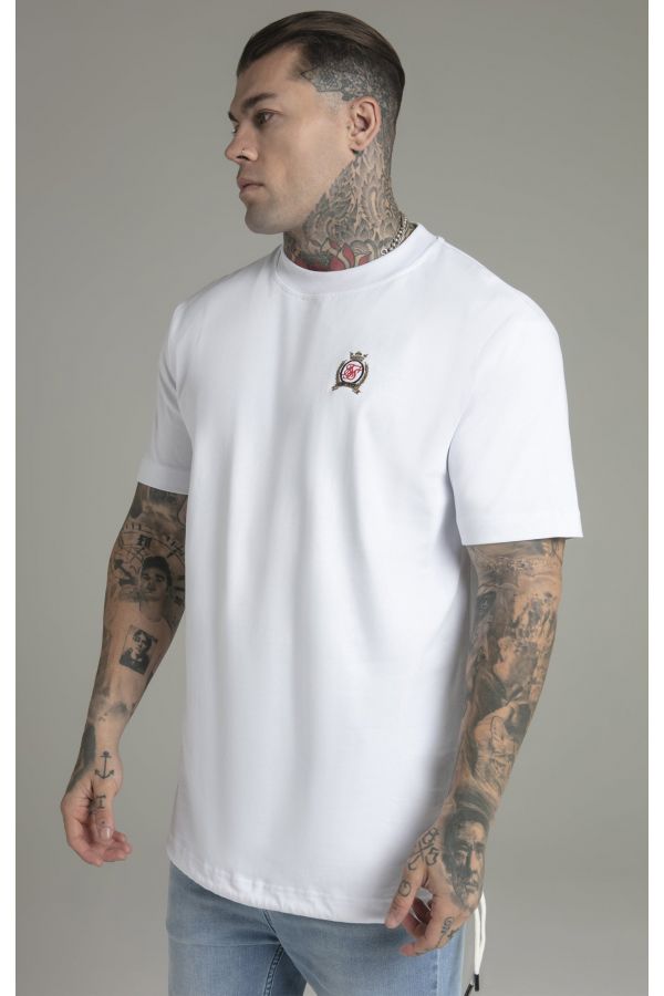 Trikó SIKSILK Oversized T-shirt white