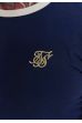 Trikó SIKSILK Ringer Tee navy