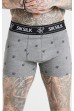 Férfi boxer SIK SILK 3-pack grey/black/white