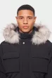 Téli kabát THE COUTURE CLUB Longline black