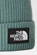Téli sapka THE NORTH FACE Box Logo Cuffed Beanie green