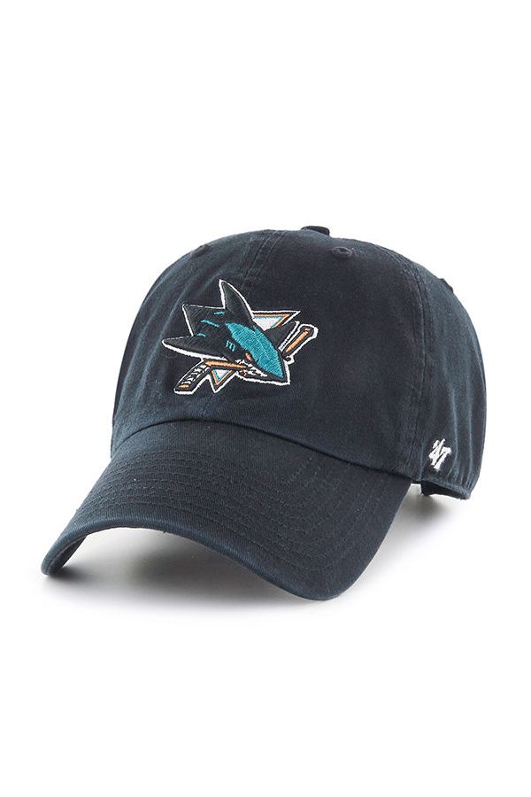 Sapka 47 BRAND CleanUp NHL San Jose Sharks black