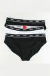 Bugyi HUGO 3-pack Brief Stripe black/white