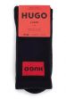 Zokni HUGO 2-pack Rib Label black