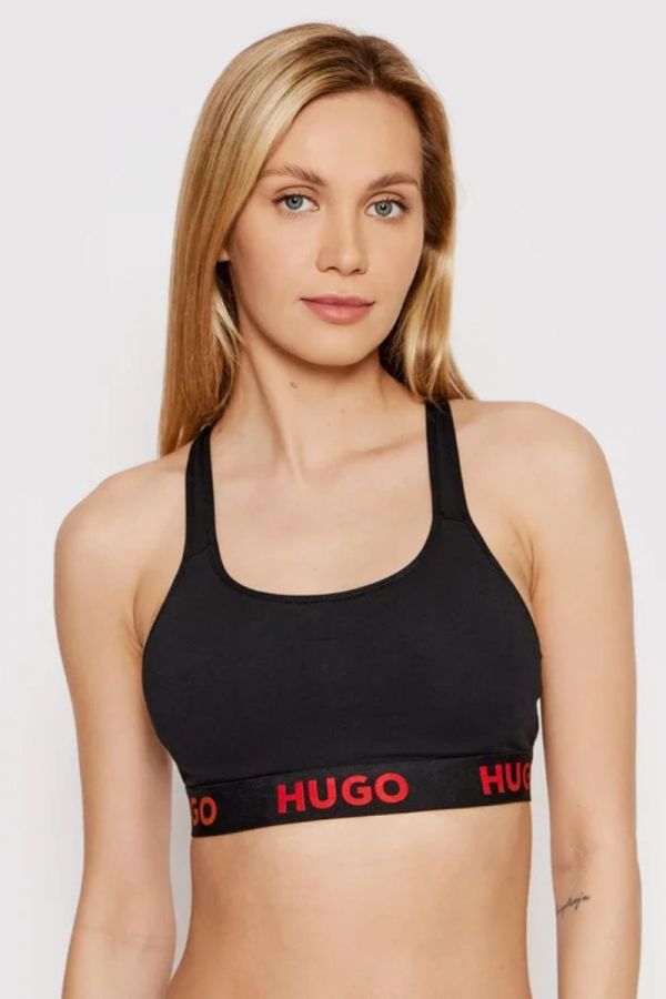 Melltartó HUGO Bralette Padded black