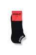 Zokni HUGO 3-pack Ankle Logo black