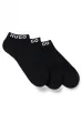 Zokni HUGO 3-pack Ankle Logo black